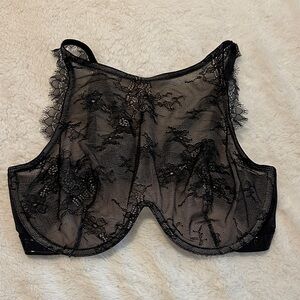 Elegant Black Lace Bralette